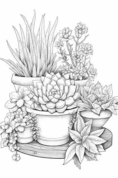 多肉植物 塗り絵で心ときめく！初心者でも絶対楽しめる、驚きの簡単テクニックを徹底解説